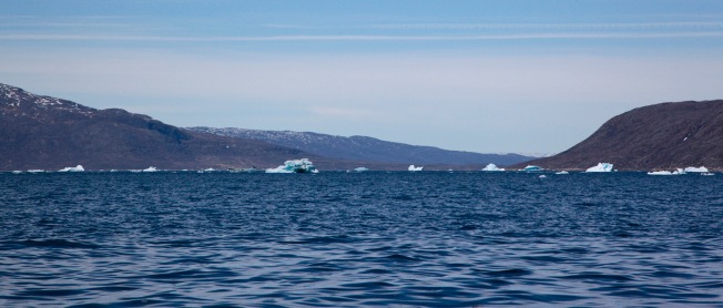 Det var det tætteste på isfjorden vi kunne komme, men den mængde brændstof vi havde med.